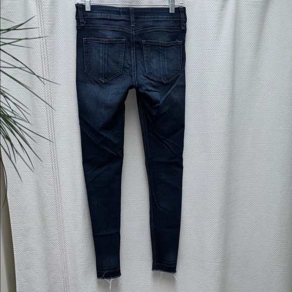 Prosperity skinny jeans with golden stitching, size 25, raw hem - Picture 2 of 7